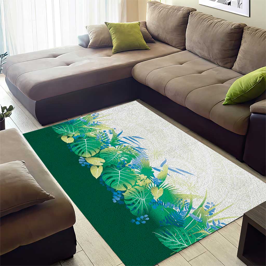 Hawaii Tropical Plant Omaomao Area Rug Vibrant Polynesian Pattern LT01 - Polynesian Pride