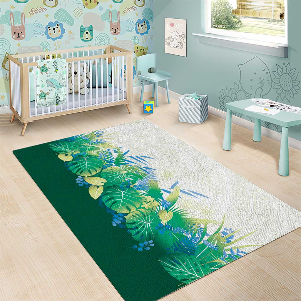 Hawaii Tropical Plant Omaomao Area Rug Vibrant Polynesian Pattern LT01 - Polynesian Pride