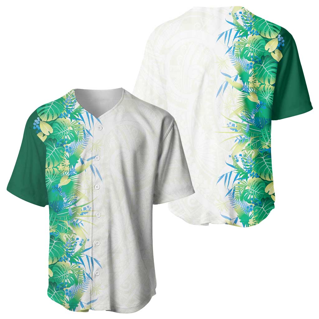 Hawaii Tropical Plant Omaomao Baseball Jersey Vibrant Polynesian Pattern LT01 - Polynesian Pride