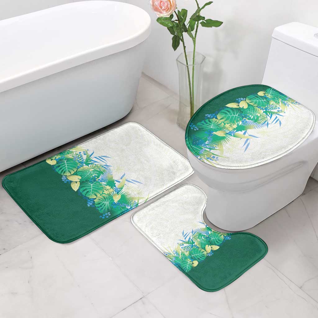 Hawaii Tropical Plant Omaomao Bathroom Set Vibrant Polynesian Pattern LT01 - Polynesian Pride