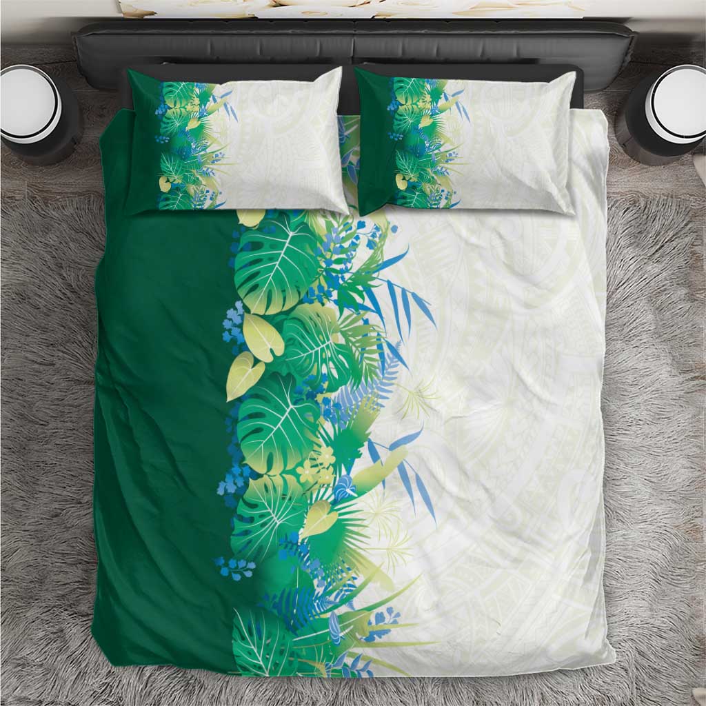 Hawaii Tropical Plant Omaomao Bedding Set Vibrant Polynesian Pattern LT01 Green - Polynesian Pride