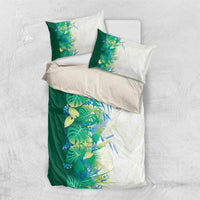 Hawaii Tropical Plant Omaomao Bedding Set Vibrant Polynesian Pattern LT01 US Twin 172cm x 218cm Green - Polynesian Pride