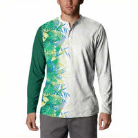 Hawaii Tropical Plant Omaomao Button Sweatshirt Vibrant Polynesian Pattern LT01 - Polynesian Pride