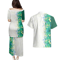 Hawaii Tropical Plant Omaomao Couples Matching Puletasi and Hawaiian Shirt Vibrant Polynesian Pattern LT01 - Polynesian Pride