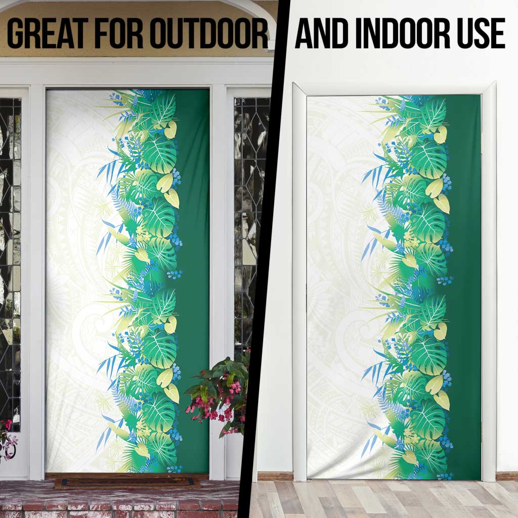 Hawaii Tropical Plant Omaomao Door Cover Vibrant Polynesian Pattern LT01 - Polynesian Pride
