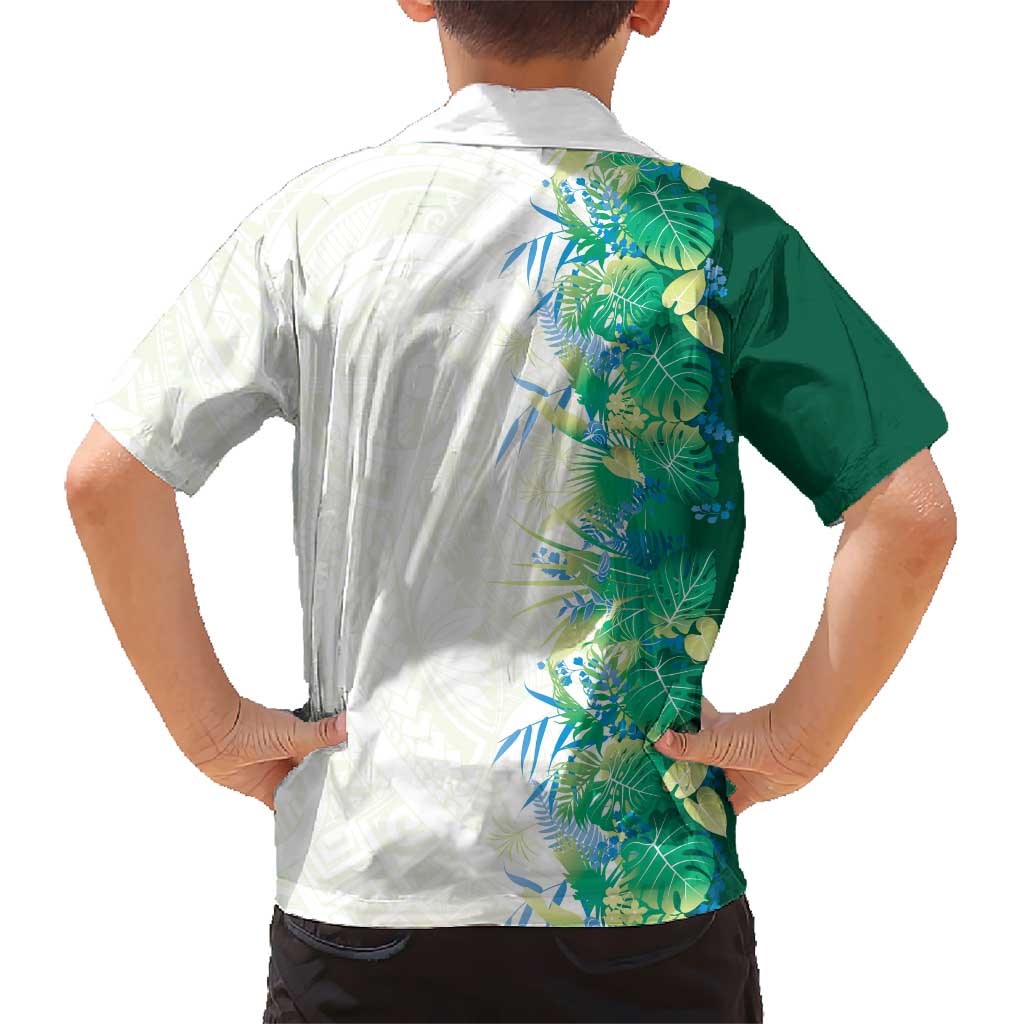 Hawaii Tropical Plant Omaomao Family Matching Puletasi and Hawaiian Shirt Vibrant Polynesian Pattern LT01 - Polynesian Pride