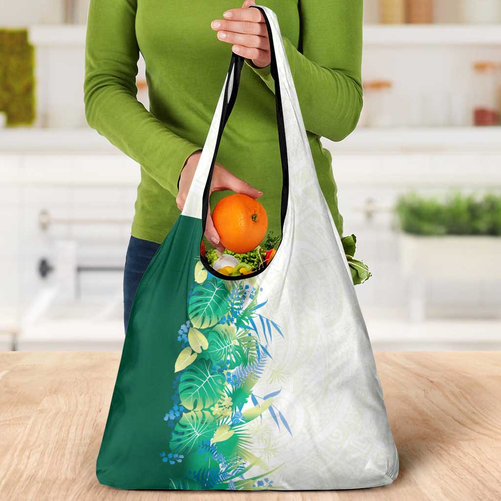 Hawaii Tropical Plant Omaomao Grocery Bag Vibrant Polynesian Pattern LT01 - Polynesian Pride