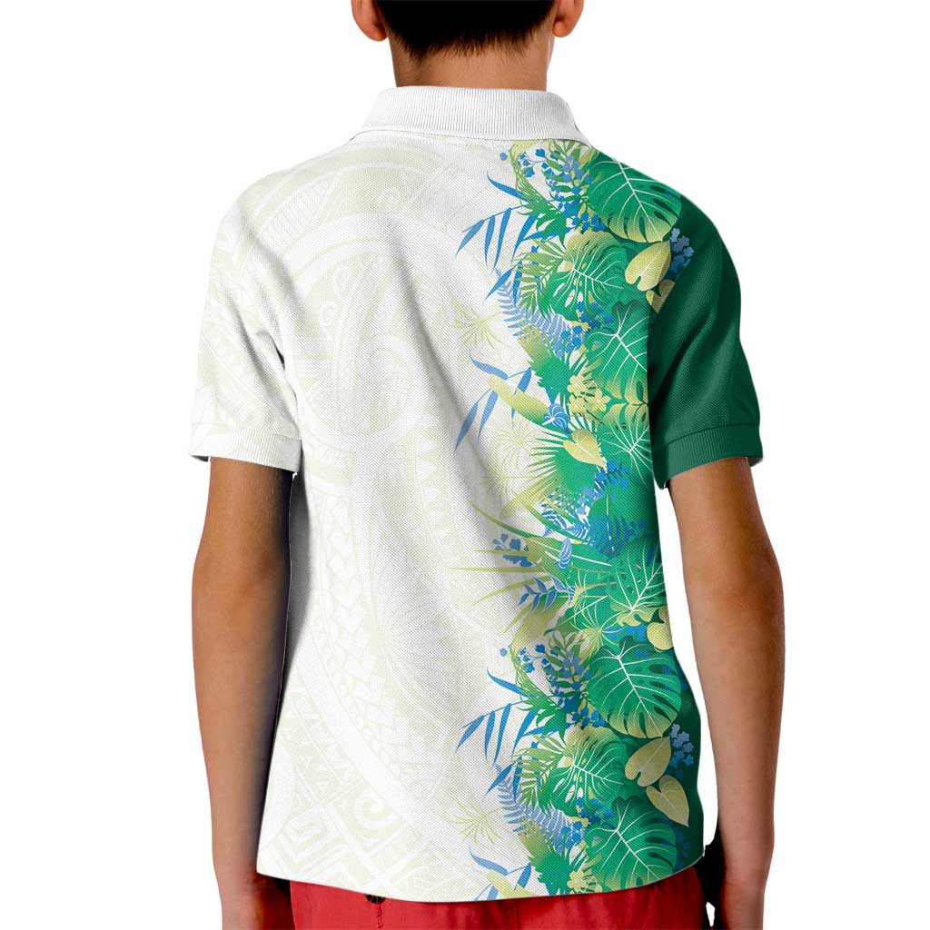 Hawaii Tropical Plant Omaomao Kid Polo Shirt Vibrant Polynesian Pattern LT01 - Polynesian Pride