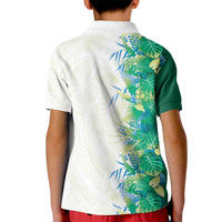 Hawaii Tropical Plant Omaomao Kid Polo Shirt Vibrant Polynesian Pattern LT01 - Polynesian Pride