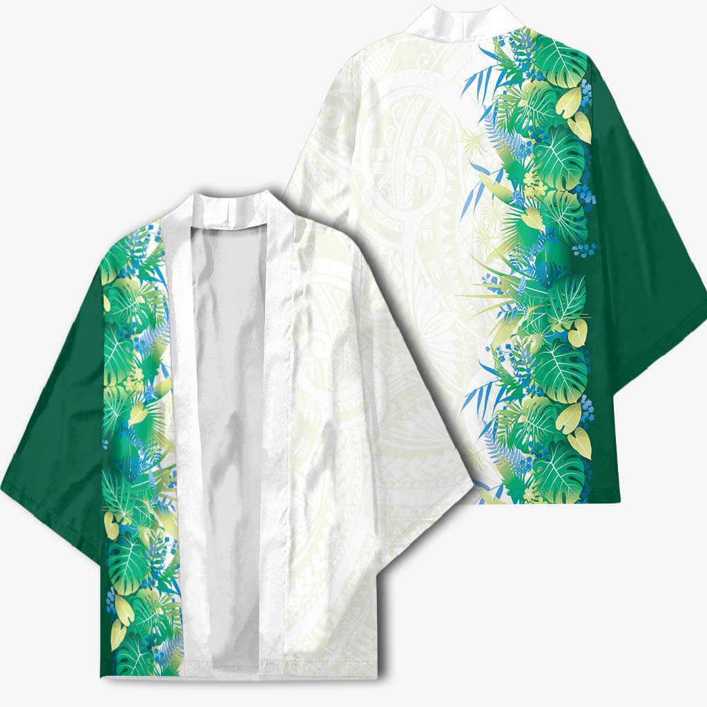 Hawaii Tropical Plant Omaomao Kimono Vibrant Polynesian Pattern LT01 - Polynesian Pride