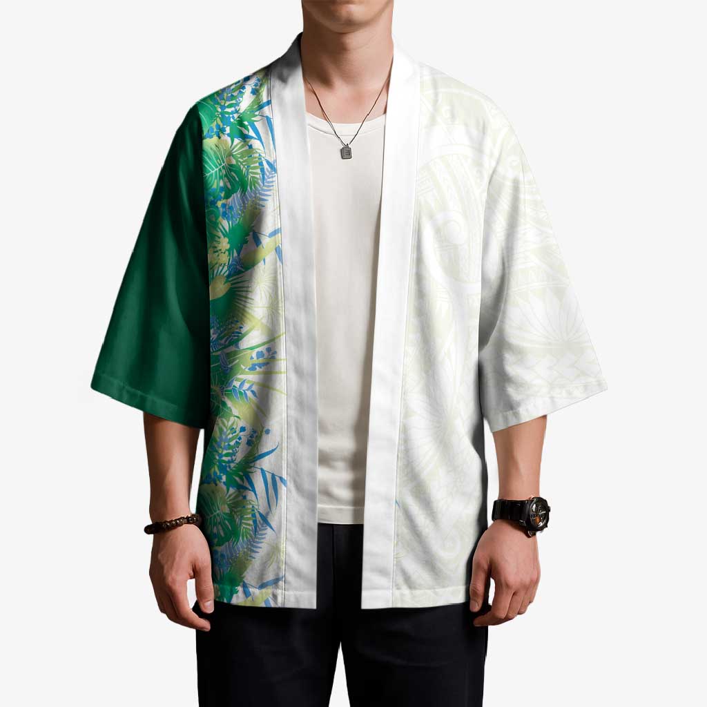 Hawaii Tropical Plant Omaomao Kimono Vibrant Polynesian Pattern LT01 - Polynesian Pride