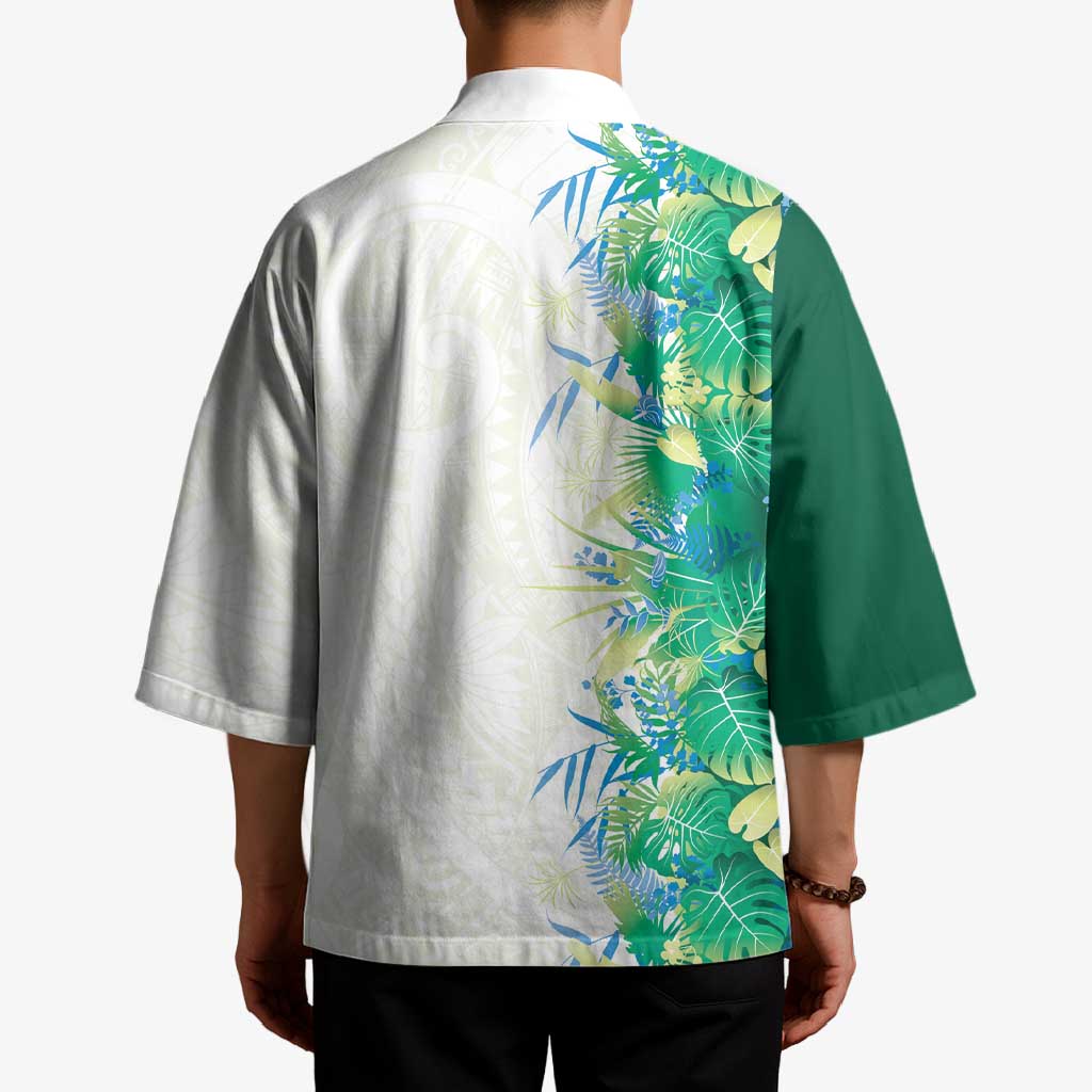 Hawaii Tropical Plant Omaomao Kimono Vibrant Polynesian Pattern LT01 - Polynesian Pride