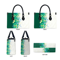 Hawaii Tropical Plant Omaomao Leather Bag Vibrant Polynesian Pattern LT01 - Polynesian Pride