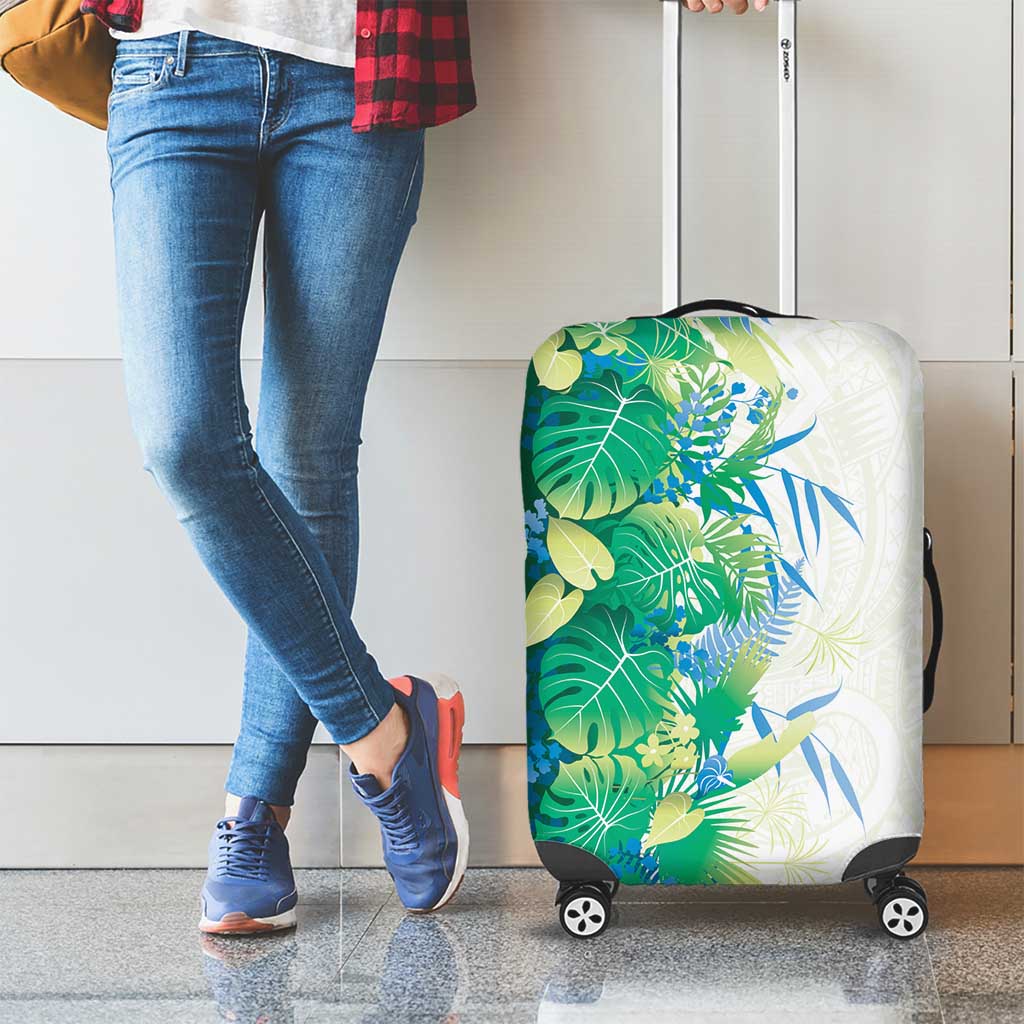 Hawaii Tropical Plant Omaomao Luggage Cover Vibrant Polynesian Pattern LT01 - Polynesian Pride