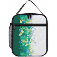 Hawaii Tropical Plant Omaomao Lunch Bag Vibrant Polynesian Pattern LT01 10.2 × 8.3 × 4.3 inch Green - Polynesian Pride