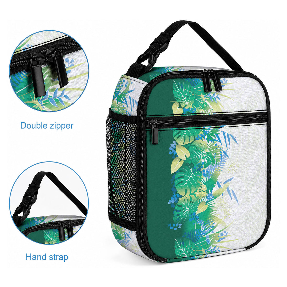 Hawaii Tropical Plant Omaomao Lunch Bag Vibrant Polynesian Pattern LT01 - Polynesian Pride