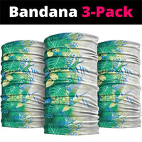 Hawaii Tropical Plant Omaomao Neck Gaiter Vibrant Polynesian Pattern LT01 package One Size: 25*50cm Green - Polynesian Pride