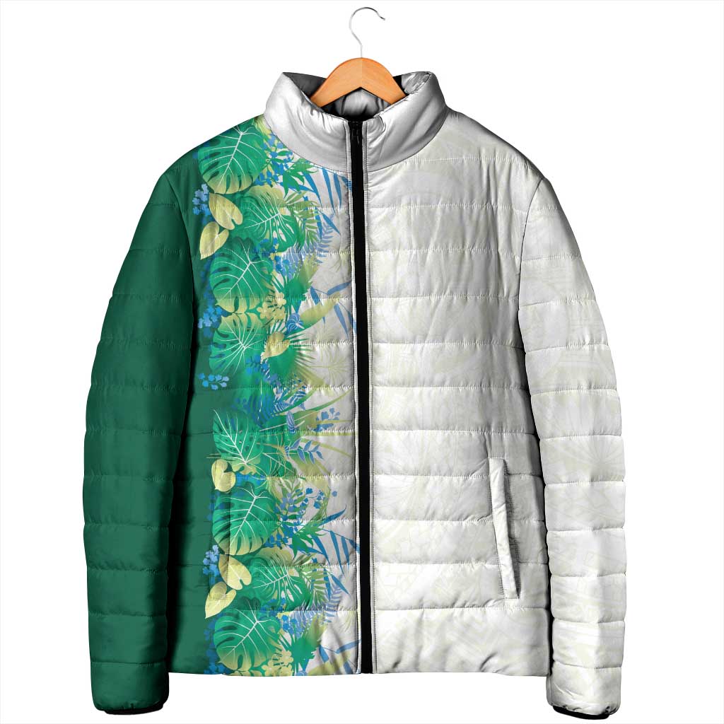 Hawaii Tropical Plant Omaomao Padded Jacket Vibrant Polynesian Pattern LT01 - Polynesian Pride