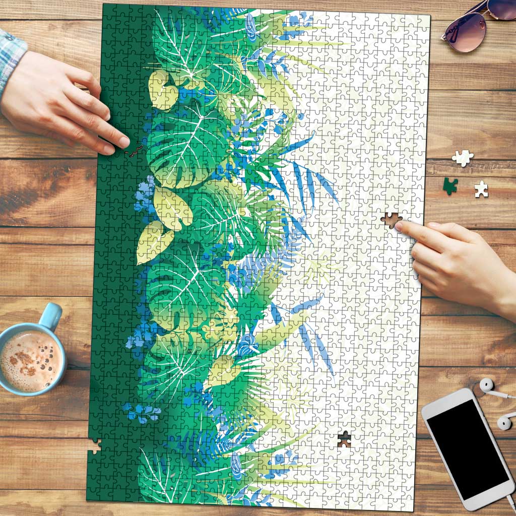 Hawaii Tropical Plant Omaomao Puzzle Vibrant Polynesian Pattern LT01 Green - Polynesian Pride