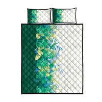 Hawaii Tropical Plant Omaomao Quilt Bed Set Vibrant Polynesian Pattern