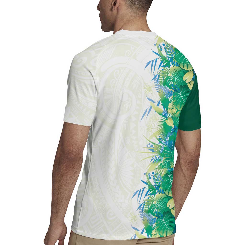 Hawaii Tropical Plant Omaomao Rugby Jersey Vibrant Polynesian Pattern LT01 - Polynesian Pride