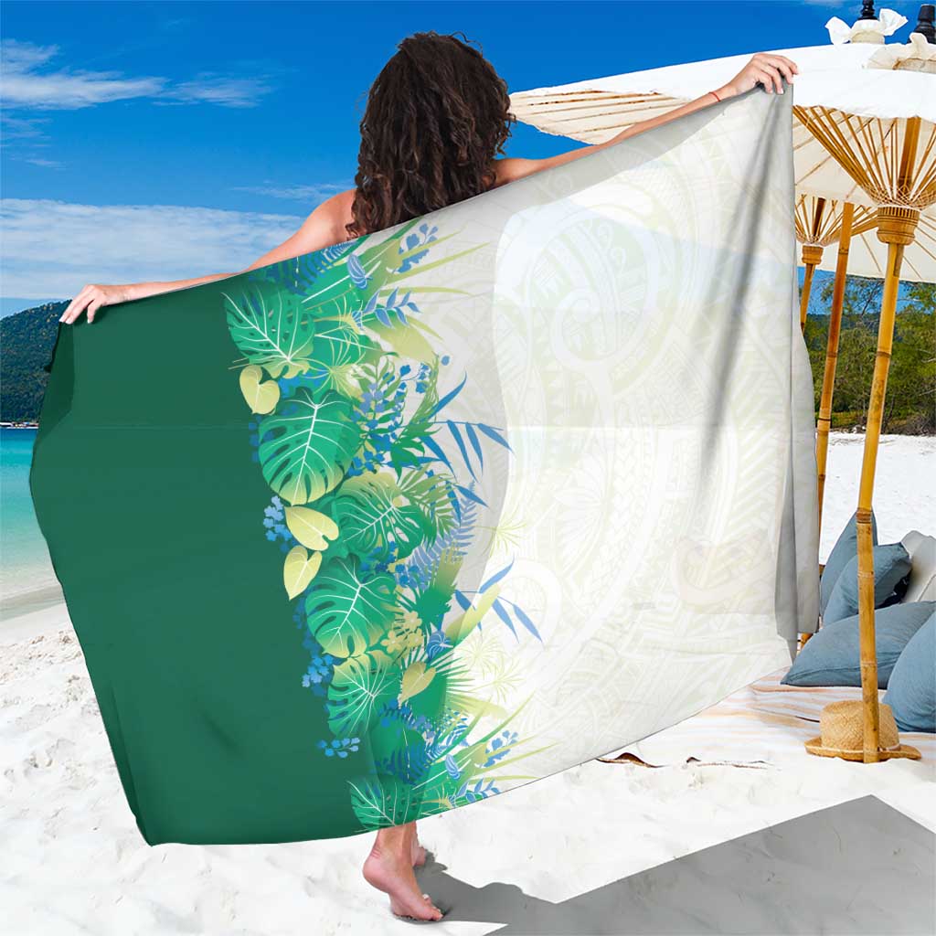 Hawaii Tropical Plant Omaomao Sarong Vibrant Polynesian Pattern