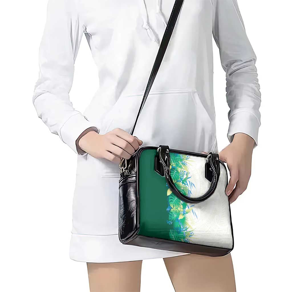 Hawaii Tropical Plant Omaomao Shoulder Handbag Vibrant Polynesian Pattern LT01 - Polynesian Pride