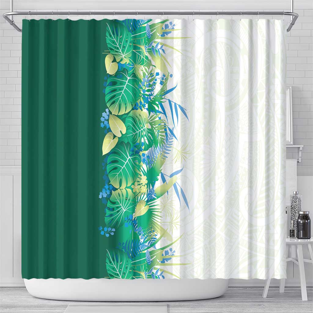 Hawaii Tropical Plant Omaomao Shower Curtain Vibrant Polynesian Pattern LT01 - Polynesian Pride