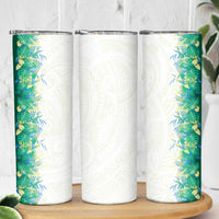 Hawaii Tropical Plant Omaomao Skinny Tumbler Vibrant Polynesian Pattern LT01 - Polynesian Pride