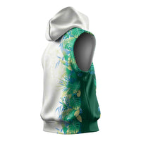 Hawaii Tropical Plant Omaomao Sleeveless Hoodie Vibrant Polynesian Pattern LT01 - Polynesian Pride