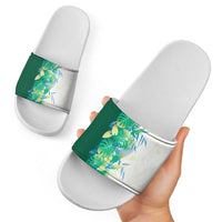 Hawaii Tropical Plant Omaomao Slide Sandals Vibrant Polynesian Pattern LT01 - Polynesian Pride