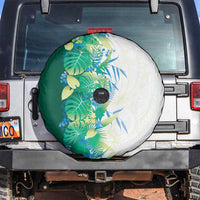 Hawaii Tropical Plant Omaomao Spare Tire Cover Vibrant Polynesian Pattern