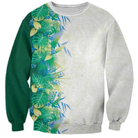 Hawaii Tropical Plant Omaomao Sweatshirt Vibrant Polynesian Pattern LT01 Unisex Green - Polynesian Pride