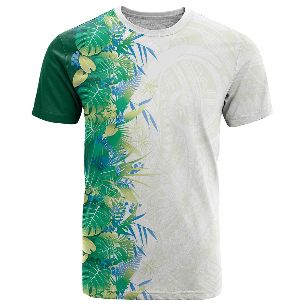 Hawaii Tropical Plant Omaomao T Shirt Vibrant Polynesian Pattern LT01 Green - Polynesian Pride