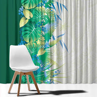 Hawaii Tropical Plant Omaomao Window Curtain Vibrant Polynesian Pattern LT01 - Polynesian Pride