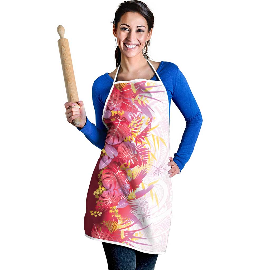 Hawaii Tropical Plant Akala Apron Vibrant Polynesian Pattern LT01 - Polynesian Pride
