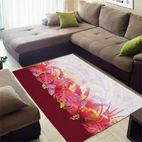 Hawaii Tropical Plant Akala Area Rug Vibrant Polynesian Pattern LT01 - Polynesian Pride