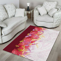 Hawaii Tropical Plant Akala Area Rug Vibrant Polynesian Pattern LT01 - Polynesian Pride