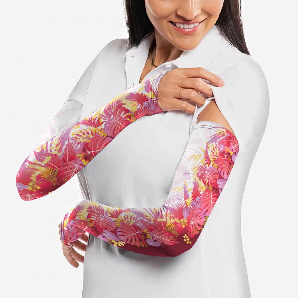Hawaii Tropical Plant Akala Arm Sleeves Vibrant Polynesian Pattern LT01 - Polynesian Pride