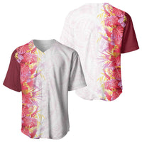 Hawaii Tropical Plant Akala Baseball Jersey Vibrant Polynesian Pattern LT01 - Polynesian Pride