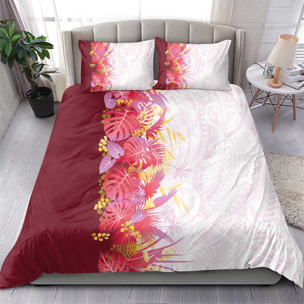 Hawaii Tropical Plant Akala Bedding Set Vibrant Polynesian Pattern LT01 - Polynesian Pride
