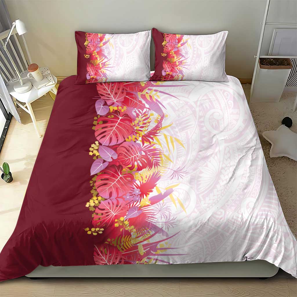 Hawaii Tropical Plant Akala Bedding Set Vibrant Polynesian Pattern LT01 - Polynesian Pride