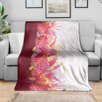 Hawaii Tropical Plant Akala Blanket Vibrant Polynesian Pattern LT01 - Polynesian Pride