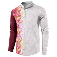 Hawaii Tropical Plant Akala Button Sweatshirt Vibrant Polynesian Pattern LT01 - Polynesian Pride