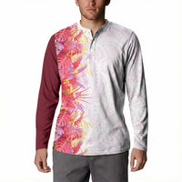 Hawaii Tropical Plant Akala Button Sweatshirt Vibrant Polynesian Pattern LT01 - Polynesian Pride