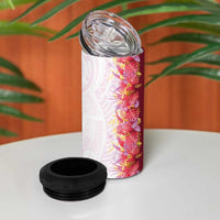 Hawaii Tropical Plant Akala 4 in 1 Can Cooler Tumbler Vibrant Polynesian Pattern LT01 - Polynesian Pride