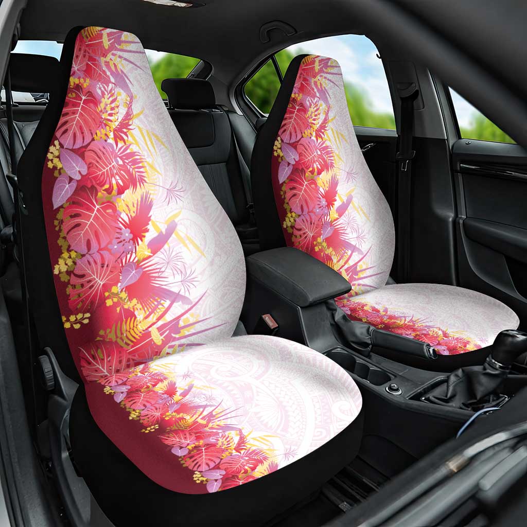 Hawaii Tropical Plant Akala Car Seat Cover Vibrant Polynesian Pattern LT01 One Size Pink - Polynesian Pride