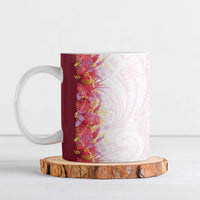 Hawaii Tropical Plant Akala Ceramic Mug Vibrant Polynesian Pattern LT01 Pink - Polynesian Pride
