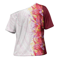 Hawaii Tropical Plant Akala Cross Shoulder Shirt Vibrant Polynesian Pattern LT01 - Polynesian Pride