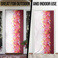 Hawaii Tropical Plant Akala Door Cover Vibrant Polynesian Pattern LT01 - Polynesian Pride